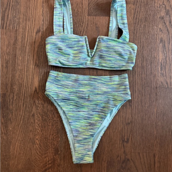 aerie Other - Aerie Green and Blue Bikini Set